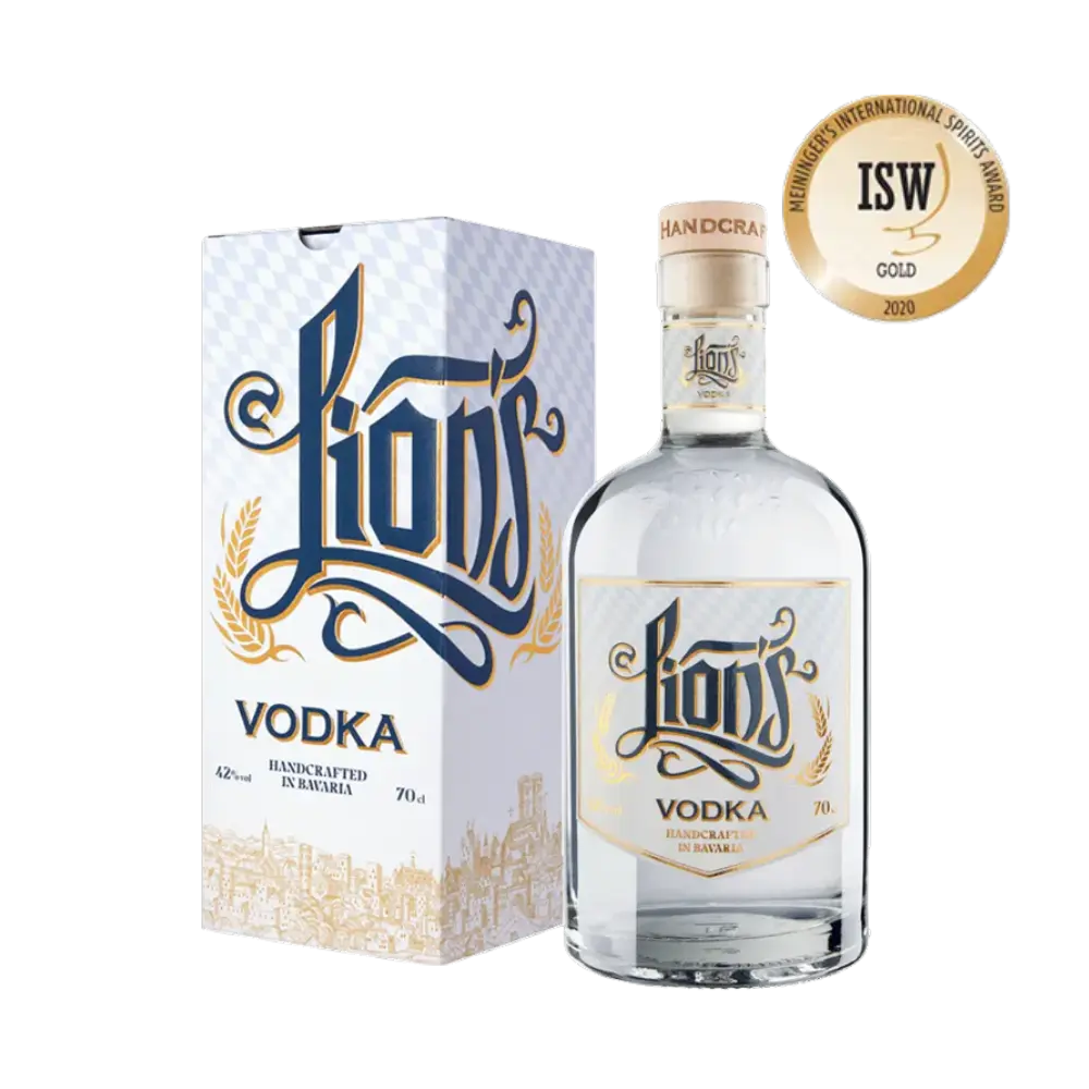 LION’s – Munich Handcrafted Vodka 70 cl mit Geschenkverpackung