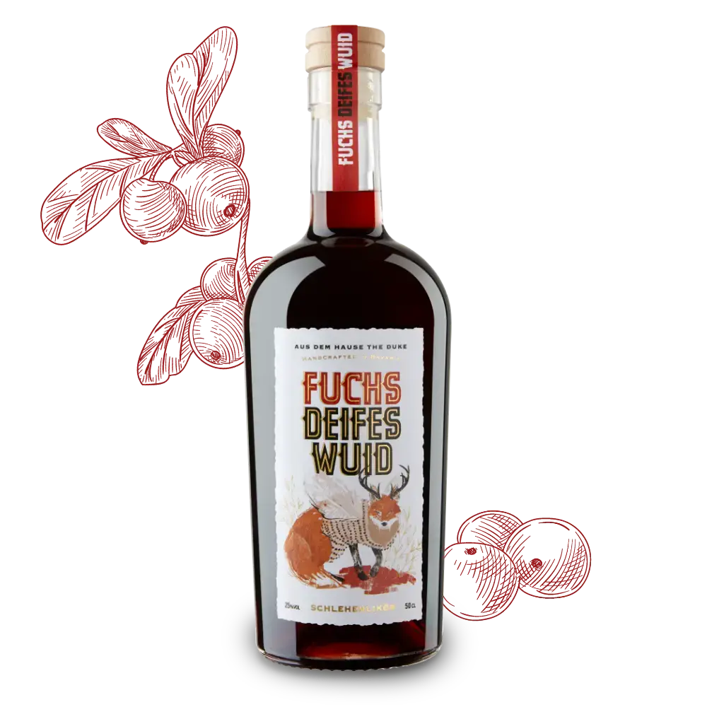 Schlehenlikör - FUCHSDeifesWuid 50 cl