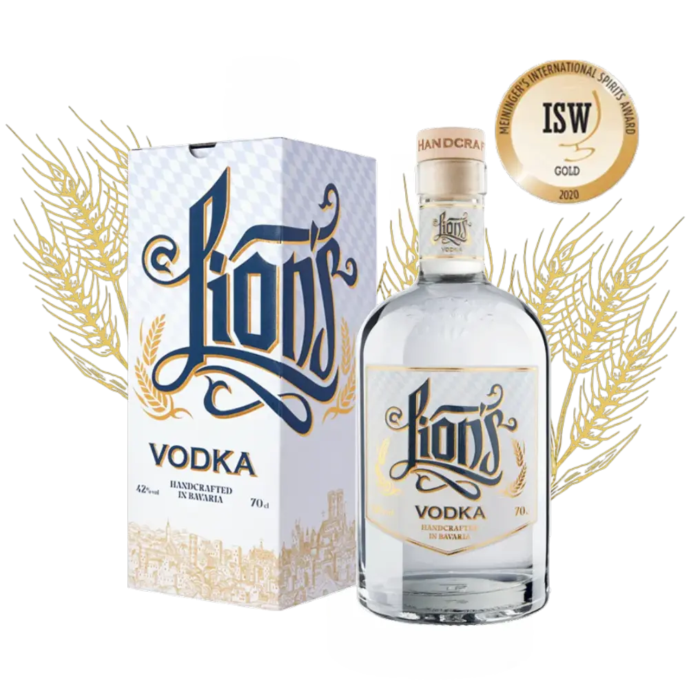LION’s – Munich Handcrafted Vodka 70 cl mit Geschenkverpackung