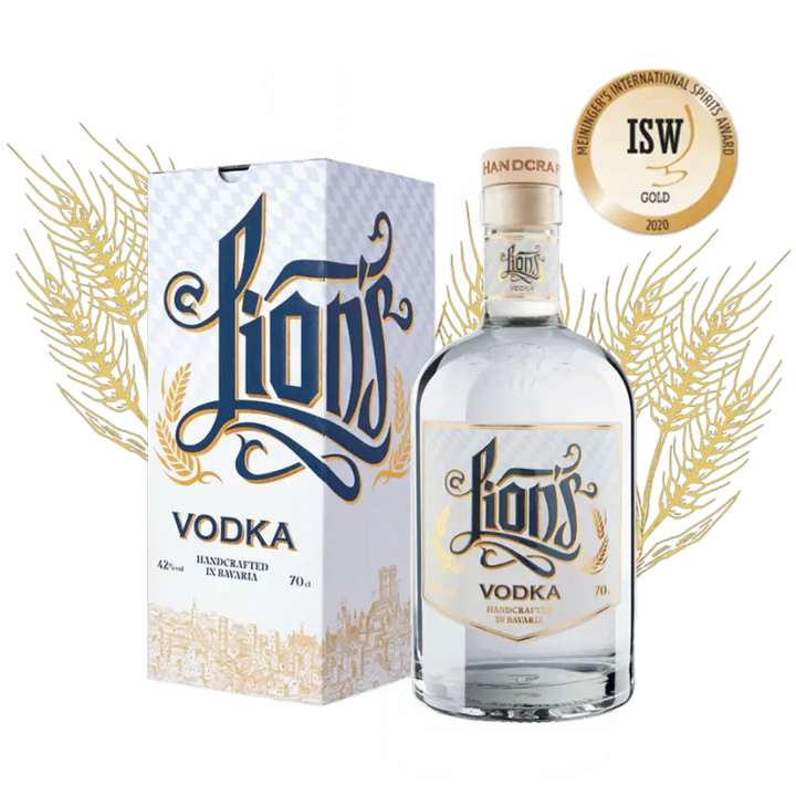 LION’s – Munich Handcrafted Vodka 70 cl mit Geschenkverpackung