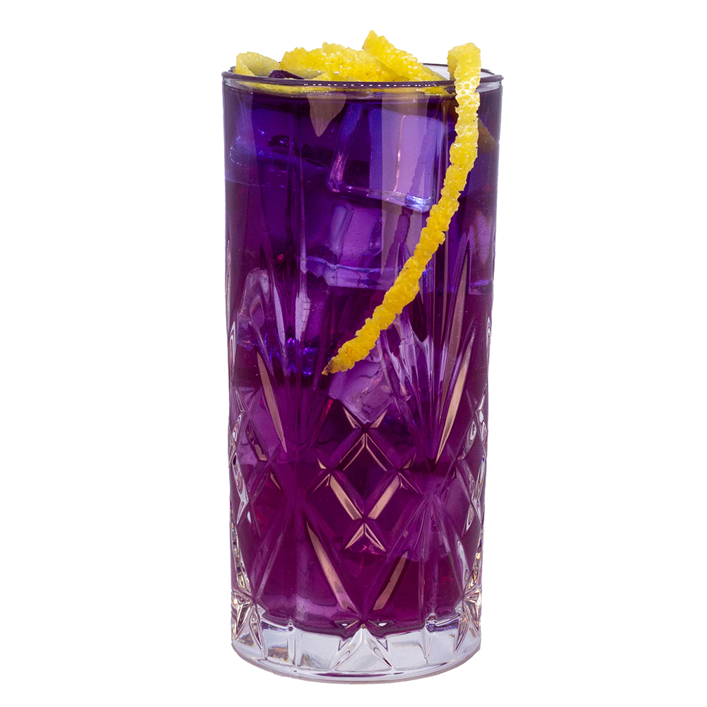 Purple Vodka Soda mit Lion's Vodka 