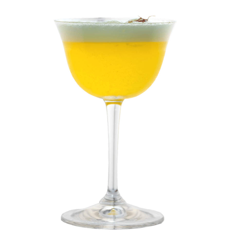 Saffron Gin Sour mit Safran infused THE DUKE Rough Gin