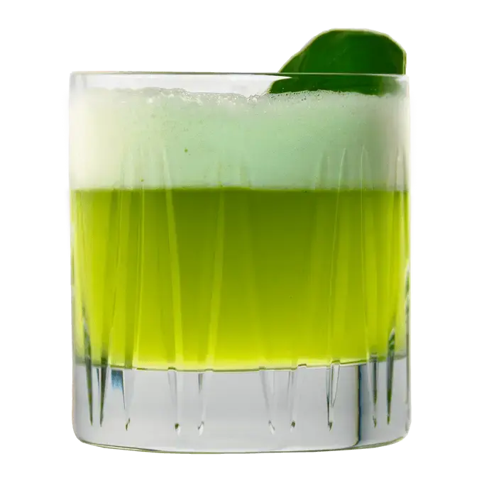 Basil Gin Sour mit THE DUKE Munich Dry Gin 