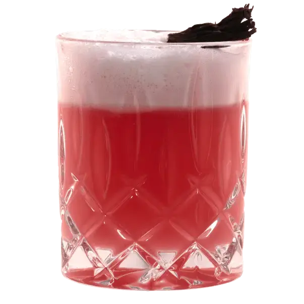 Hibiscus Gin Sour mit Hibiscus infused THE DUKE Wanderlust Gin 