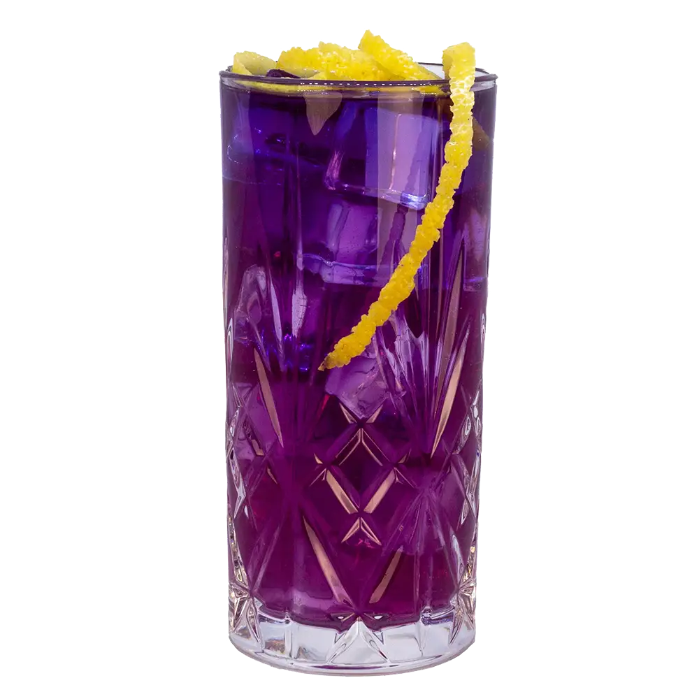 Purple Vodka Soda mit Lion's Vodka 