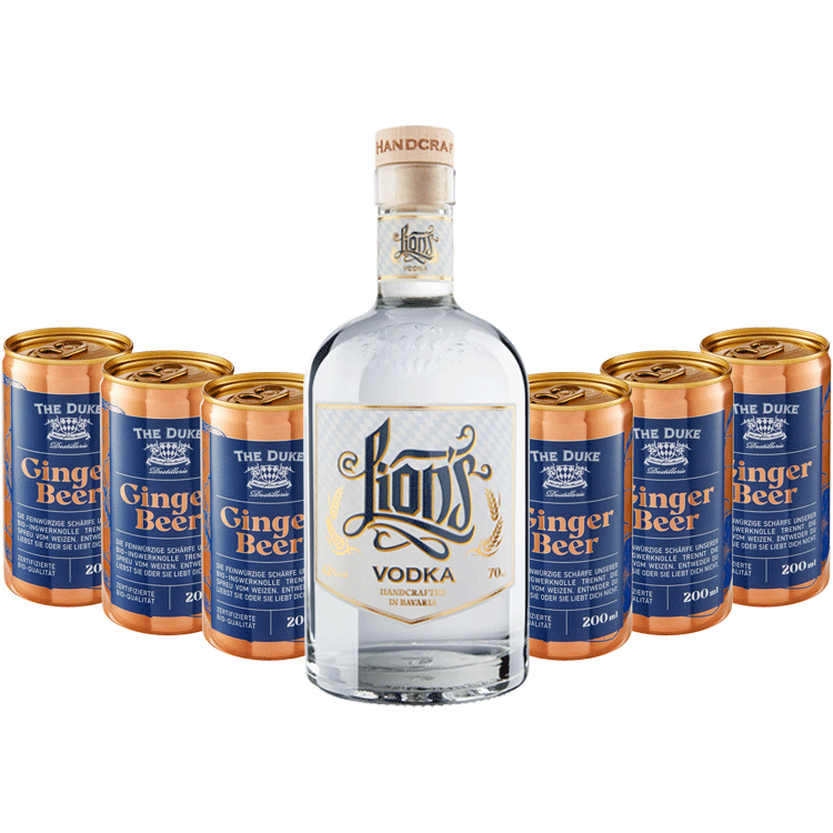 Moscow Mule Set: LION's Vodka &amp; THE DUKE Ginger Beer